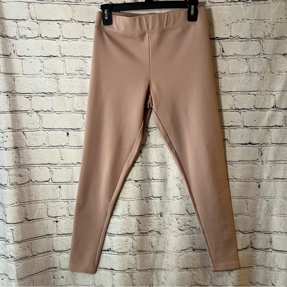 J. Peterman Women’s High Rise Cropped Leggings Dusty Rose Size Small